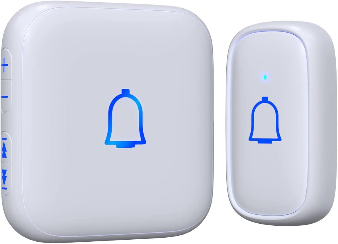 Wireless Waterproof Doorbell with 1000ft Range and Adjustable Volume IP66 Rated-image
