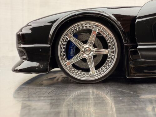 Raro Nissan 240SX negro brillante escala 1/24 Jada Toys sin calcomanías de patrocinador gráficos - Imagen 22 de 24