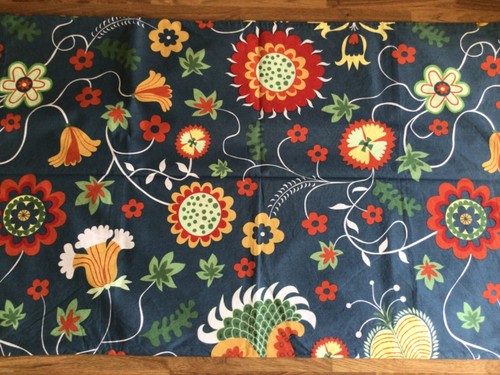USADAS 2 Fundas de Almohada Amas de Casa IKEA Rosenrips Azul Marino 50cm x 80cm Algodón Floral Folk - Imagen 4 de 10