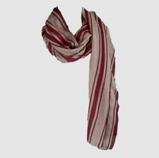  25 Verona Women's Pink Striped Lightweight Pleated Hijab Scarf One Size