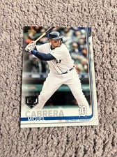 2019 Topps Series 1 # 230 Miguel Cabrera Detroit Tigers 150th Years Gold Stamp