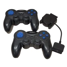 PS1 PS2 Nuby Wireless Controller Set of Two 2 for Sony PlayStation 1 /2 TESTED