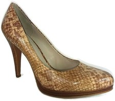 NINE WEST NWRocha Womens Snake Print Closed Toe Platform Heels Pump Sz 8 M 0321