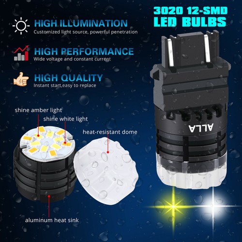 2-Color LED Front Turn Signal Light Bulbs For 2012-2018 Freightliner Coronado - Picture 8 of 12