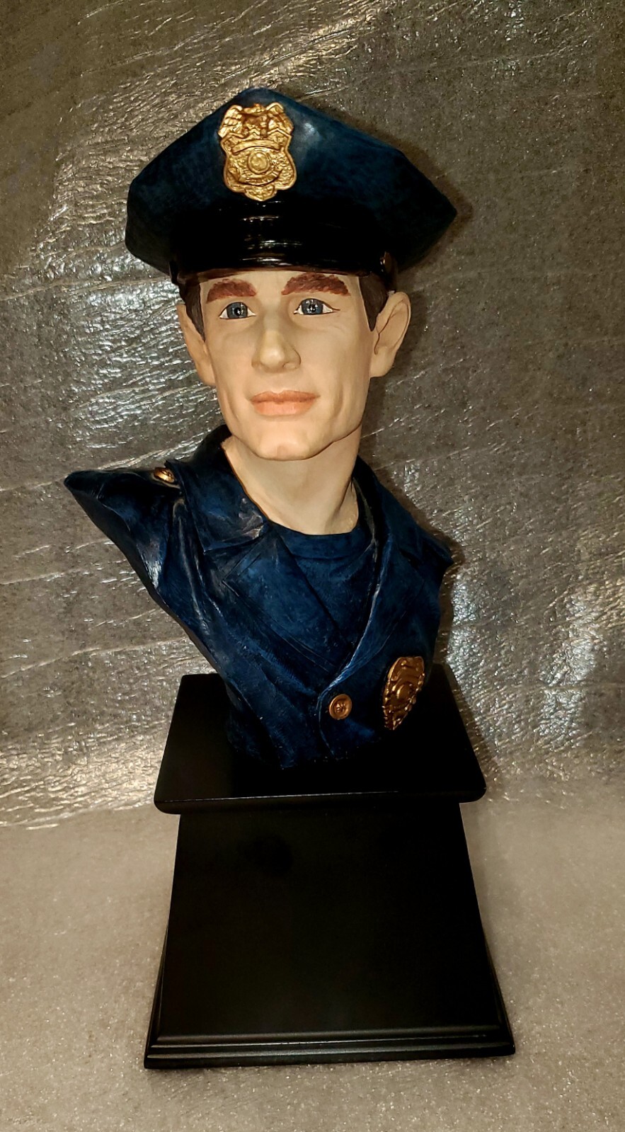 Vanmark Blue Hats of Bravery 13" large Commemorative Color Trophy