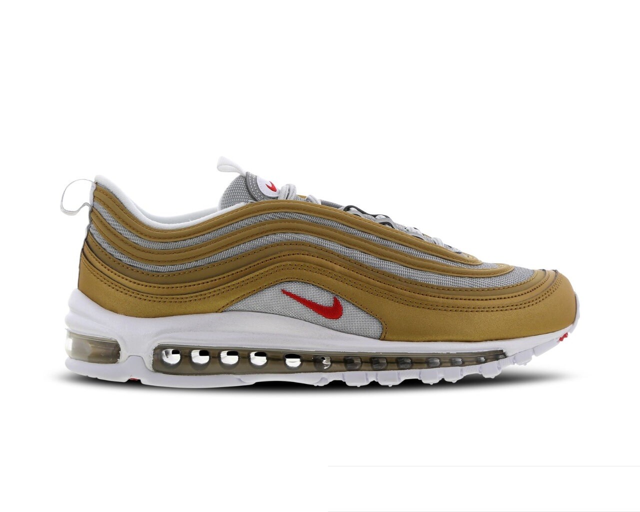 septiembre Cooperativa Opiáceo Entrenadores SSL originales Nike Air Max 97 oro plateado rojo BV0306 700 |  eBay