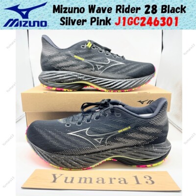 Mizuno Wave Rider 28 Schwarz Silber Pink J1GC246301 Herren Gr.