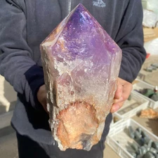 9.2lb Natural Amethyst Quartz Crystal polishing point Rough Specimen Healing