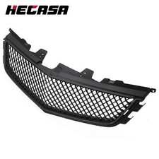 1x Front Bumper Upper Grille Mesh Grill For Cadillac Cts-v 2008-2014 Black Abs
