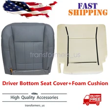 Fits 2006-2009 Dodge Ram 1500 2500 3500 Driver Bottom Seat Cover & Foam Cushion