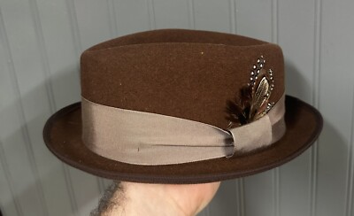 Goorin Bros 100% Wool Brown Fedora Hat Size Small | eBay display picture 3