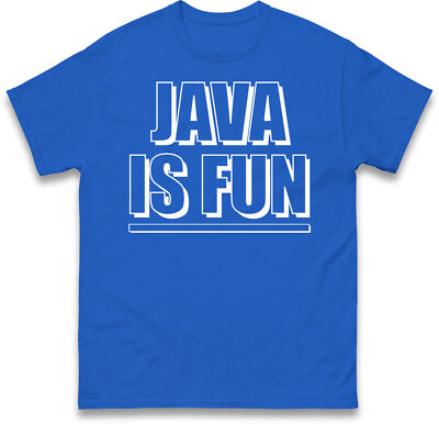 Java Is Fun T-Shirt, lustiges Programmieren Coder Unisex T-Shirt, Softwareentwickler Geschenk