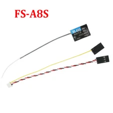 Flysky FS-A8S 2.4G 8CH Mini Receiver with ANTENNA PPM i-BUS SBUS For RC FPV
