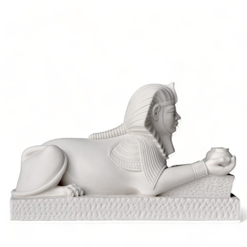 Sfinge di Amenotep III Scultura da Tavolo in Marmo Home Decor H 10cm - Foto 3 di 8