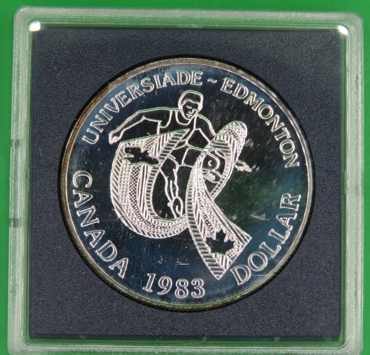 【高騰中】1983年 カナダ ドル 　記念 1983 Canada Silver Dollar, Universiade Edmonton, RCM Royal