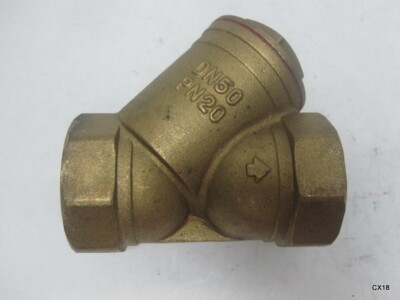 2'' Dn50 Pn20 Female Thread Brass Mesh Strainer Valve Inline Y Filter