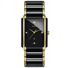 Rado Integral Diamonds Rectangular 31mm Black Dial Women's Watch R20204712
