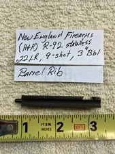 NEF H&R R92 Stainless, 9 shot, 22LR revolver: Barrel Rib