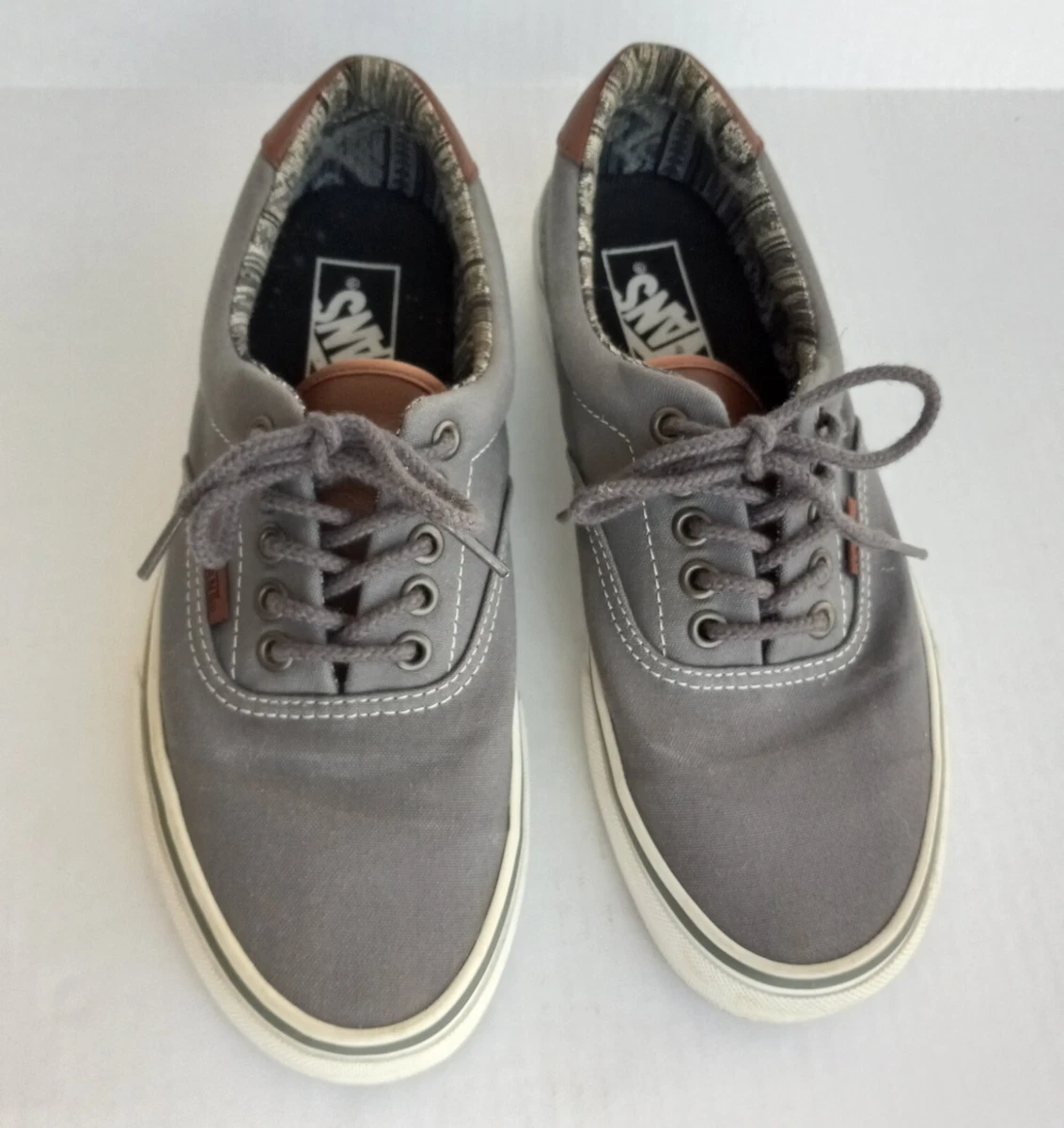 Gray vans with leather cheap