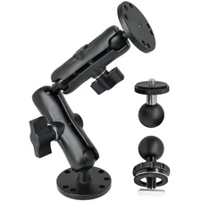 Aluminum Extension ArmAMPS Round Plate Long Arm Ball Mount for GPS/Fish Finde...