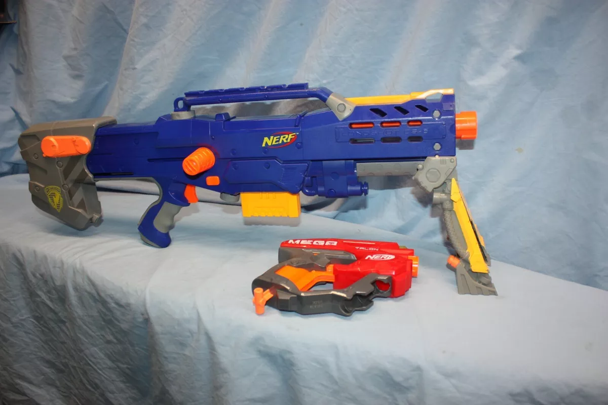 NERF N-Strike Elite Longshot Blaster Dart Rifle Gun Blue 2006 Hasbro NERF | eBay