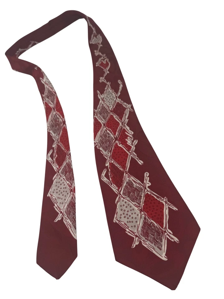 5X  1940s Vintage Men’s Neck Tie Lot | Swing Era Silk Rayon MCM Novelty Neckties - Image 2 of 4