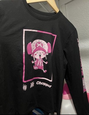 Ripple Junction One Piece Anime Chopper Women s Long Sleeve Pink Shirt size S