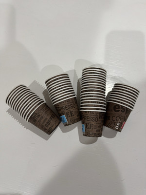 1000 Einweg Kaffeegläser 75ml Papier