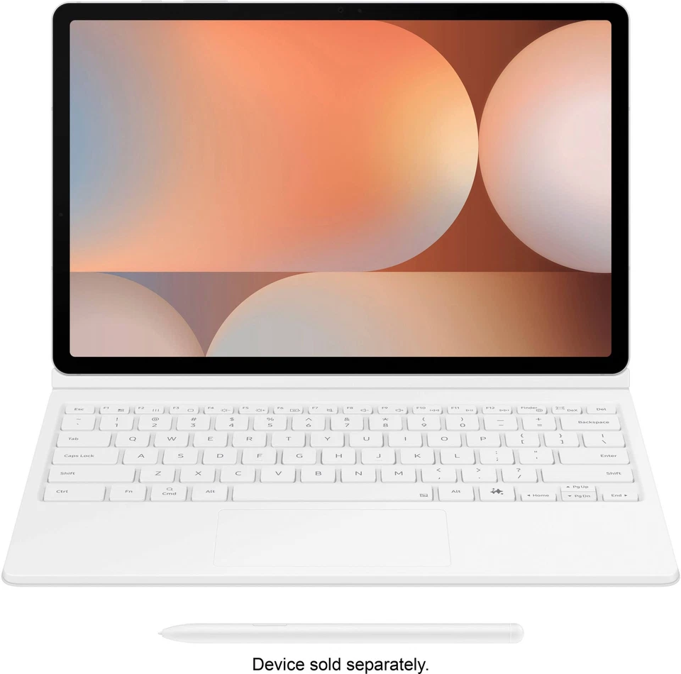 Teclado con cubierta de libro Samsung - Galaxy Tab S10+/S9+/S9 FE+ - blanco Foto 3 de 4