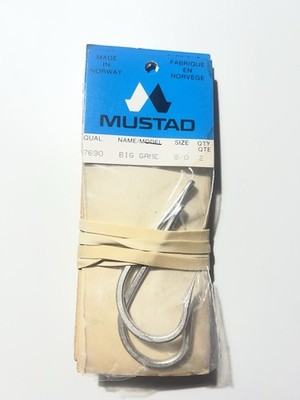 10 Mustad Big Game 7690 Hooks Size 8/0