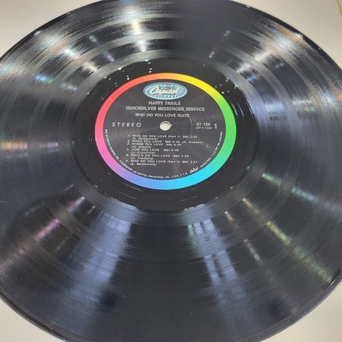 Quicksilver Messenger Service - Happy Trails Vinyl LP - 1969 - Capitol ST-120 - Picture 4 of 6