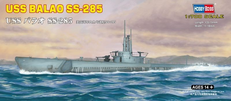 Hobbyboss 87011 - 1:700 Uss Balao Ss-285 - New