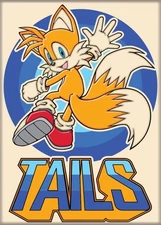 SONIC THE HEDGEHOG TAILS ATA-BOY MAGNET 2.5” X 3.5” NEW