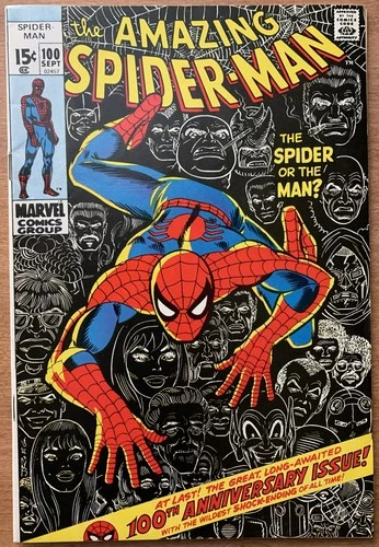 AMAZING SPIDER-MAN #100 (Sept 1971) Special Anniversary Issue! Green Goblin