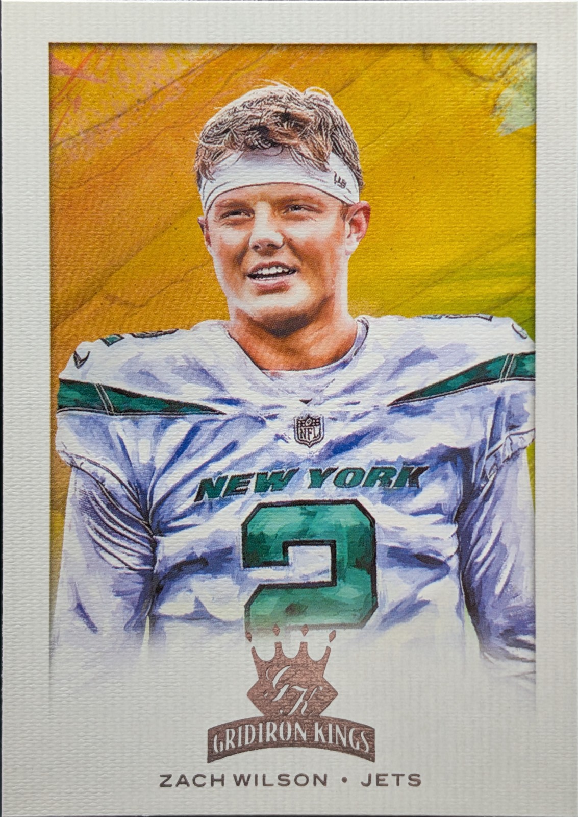2021 Panini Chronicles Gridiron Kings Insert #GK-2 Zach Wilson New York Jets