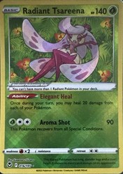 Radiant Tsareena 016/195 Silver Tempest Radiant Rare Holo
