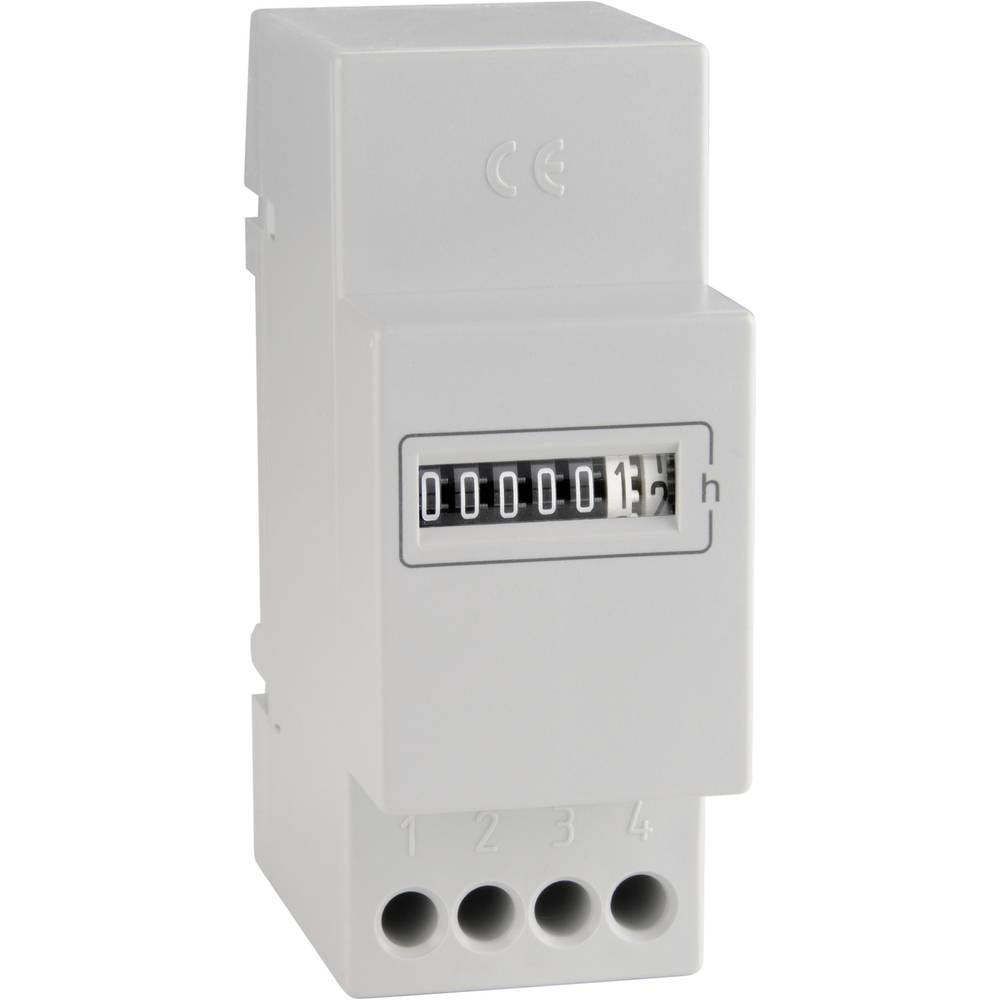 Compteur horaire rail DIN Bauser résistant aux coupures pour planifier la maintenance 666.6