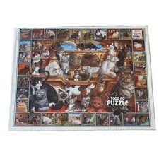 The World of Cats White Mountain Puzzle 1000 Piece Jigsaw Made In USA Sealed