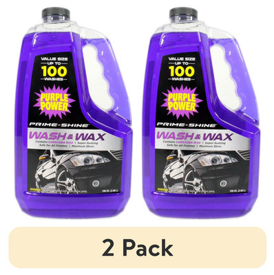 Purple Power Prime-Shine Wash & Wax Car Soap 100oz PACK OF 2