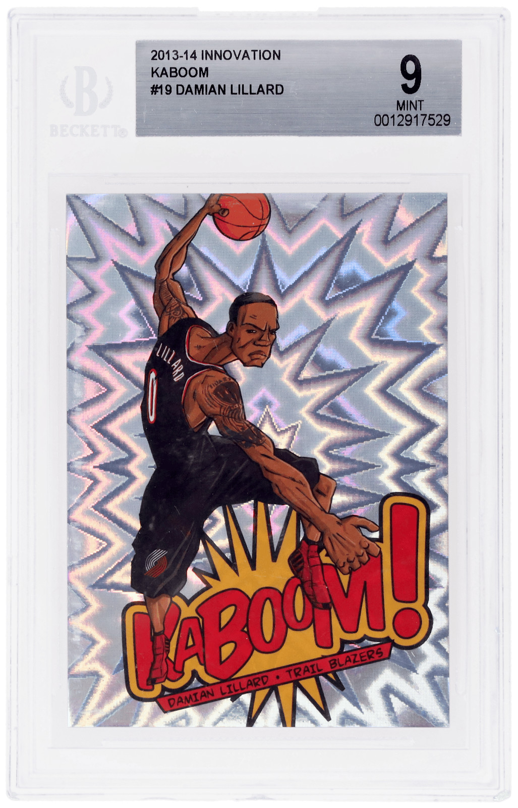 2013 Panini Innovation Damian Lillard Kaboom! #19 BGS 9
