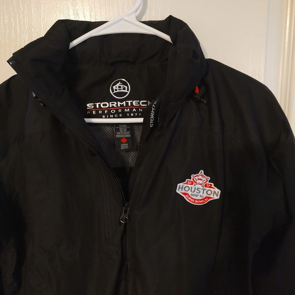 StormTech Jacket Men's XS Black Performance Full Zip Houston Super Bowl Logo - Image 2 of 4