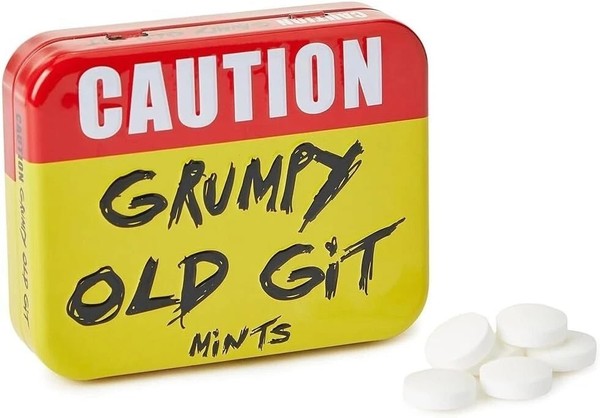 Grumpy Old Git Mints Tin Secret Santa Tradicional Dulce Novedad Broma del Día del Padre