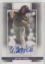 2019 Leaf Perfect Game National Showcase Black Shimmer 1/1 Nate Nankil Auto ni4
