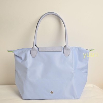 LONGCHAMP Le Pliage Large Sky Blue Nylon L Tote New From Japan | eBay