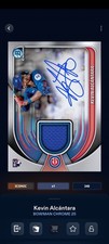 Topps Bunt Bowman Chrome 25 Kevin Alcantara Signature Relic Iconic DIGITAL
