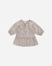 Quincy Mae Mauve Ditsy Lany Dress Girls Size 4-5 Years Toddler Dress