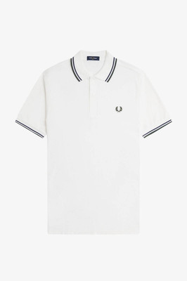 Fred Perry Polo Manica Corta Slim Fit Bianco - Taglia S Abbigliamento Uomo Polo