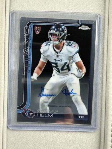 2025 Topps Chrome - Rookie Autographs Gunnar Helm #RA-GH (AU, RC)