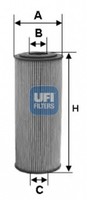 ÖLfilter UFI 25.132.00 Filtereinsatz FüR Mercedes Unimog LK LN2 MK MAN F2000 F90