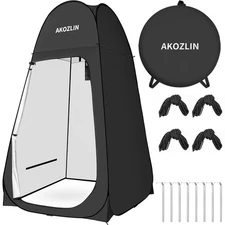 AKOZLIN Portable Pop Up Shower Tent Instant Privacy Dressing Changing Shelter...